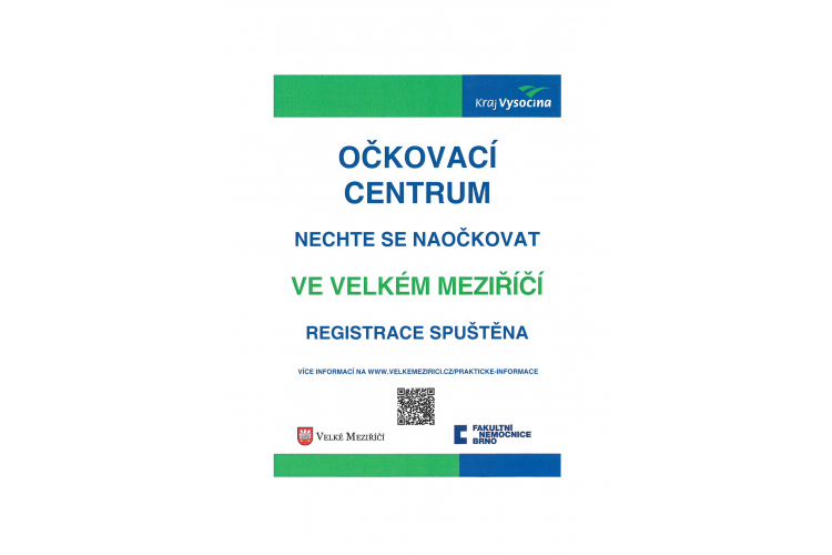 Očkovací centrum ve Velkém Meziříčí