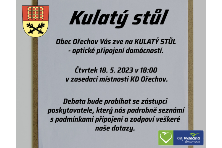 Kulatý stůl - optické připojení domácností