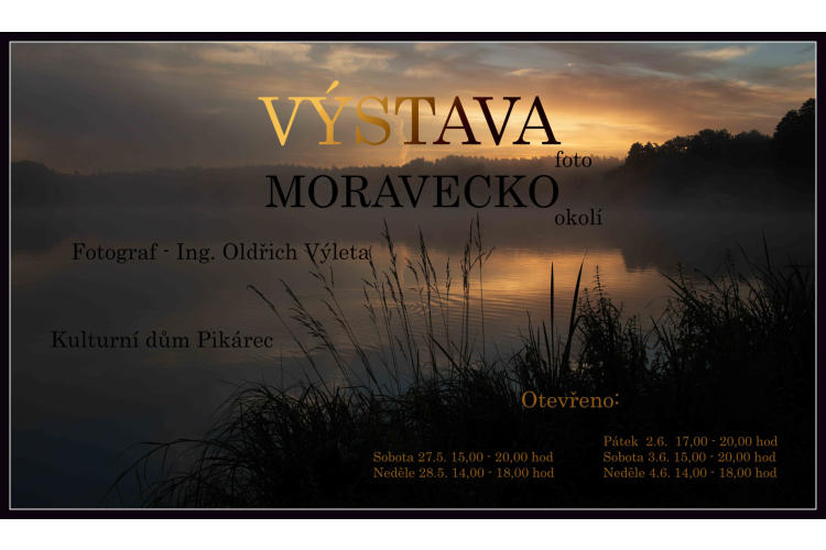 Pozvánka na výstavu fotografií Moravecko okolí
