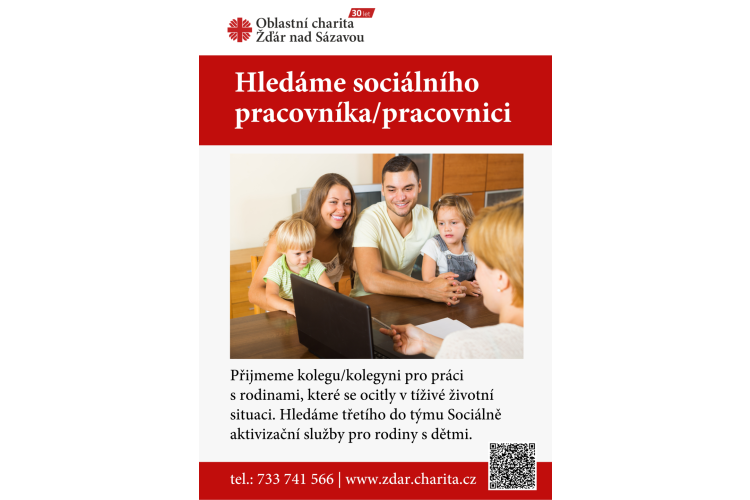 Nabídka pracovní pozice - sociální pracovník/pracovnice