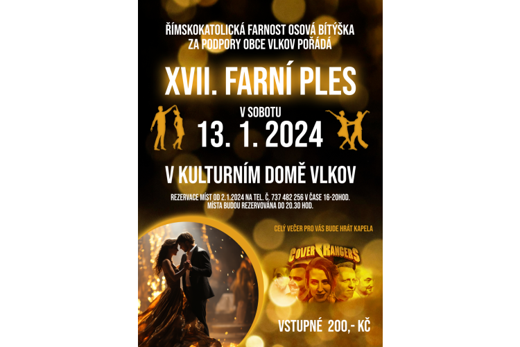 XVII.FARNÍ PLES - VLKOV