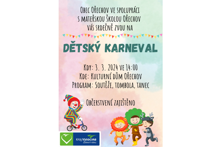 Dětský karneval - 3.3.2024